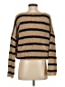 Shein 100% Polyester Stripes Tan Pullover Sweater Size 4 - photo 2