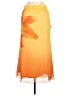 Shein Tropical Orange Formal Skirt Size 6 - photo 2