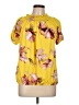 Assorted Brands Yellow Short Sleeve Blouse Size L - photo 1