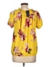 Assorted Brands Yellow Short Sleeve Blouse Size L - photo 2
