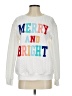 Liam & Co. Print White Pullover Sweater Size S - photo 1