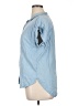 Per Se Blue Short Sleeve Blouse Size XL - photo 5