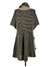 3 Sisters 100% Acrylic Checkered-gingham Houndstooth Multi Color Gray Poncho Size S (estimated) - photo 2