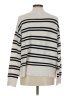 a.n.a. A New Approach Stripes White Pullover Sweater Size M - photo 2