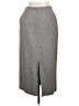 Jaeger Chevron-herringbone Blue Gray Formal Skirt Size 10 - photo 1