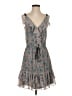 Pure Sugar 100% Polyester Paisley Gray Casual Dress Size S - photo 1