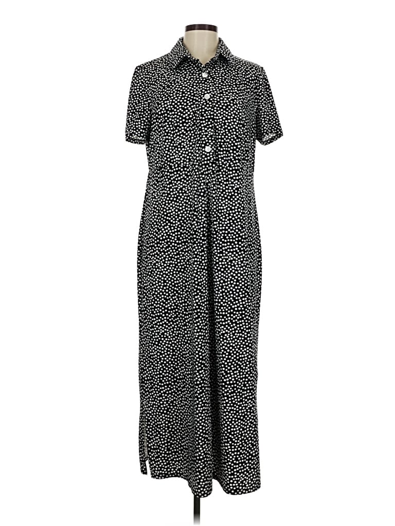 Pre-owned Norm Thompson Casual Dress In Black