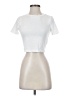 Shein White Short Sleeve Turtleneck Size 4 - photo 1
