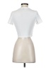 Shein White Short Sleeve Turtleneck Size 4 - photo 2