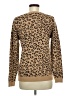 Croft & Barrow Animal Print Tan Pullover Sweater Size M - photo 2