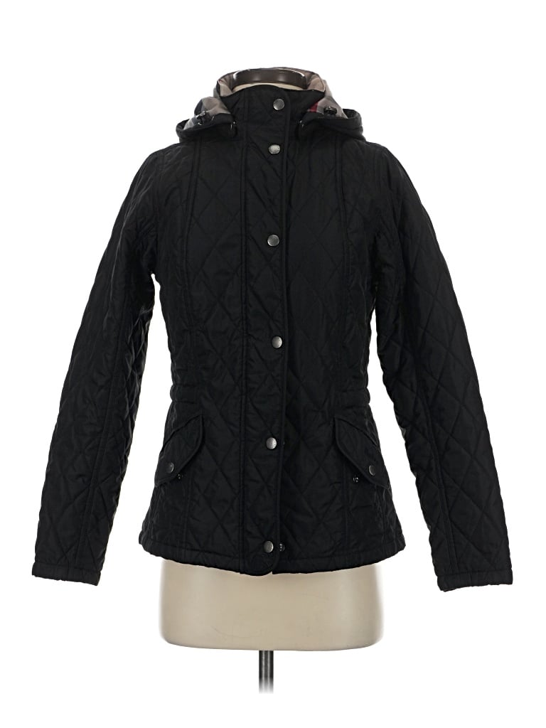 Pre-owned Barbour Snow Jacket In Black