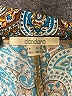 Assorted Brands 100% Viscose Rayon Paisley Blue Casual Pants Size S - photo 7