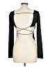 Forever 21 Black Long Sleeve Top Size L - photo 2