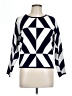 T Tahari Graphic Blue Pullover Sweater Size L (estimated) - photo 1