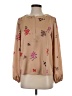 Ann Taylor 100% Polyester Tan Long Sleeve Blouse Size XS - photo 1