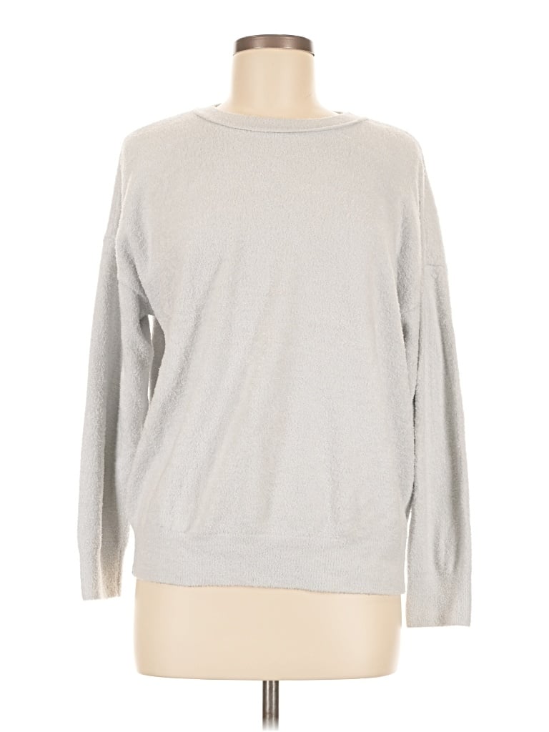 Pre-owned Barefoot Dreams Pullover Sweater In Gray