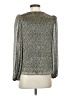 1.State Silver Long Sleeve Blouse Size S - photo 2