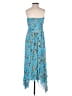 A.L.C. 100% Silk Paisley Blue Cocktail Dress Size 2 - photo 2