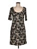 Ann Taylor Animal Print Black Casual Dress Size 8 - photo 1