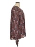 Signature Studio 100% Polyester Paisley Brown Long Sleeve Blouse Size XL - photo 4