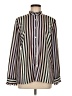 Ann Taylor 100% Polyester Stripes Brown Long Sleeve Blouse Size M - photo 1