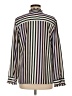 Ann Taylor 100% Polyester Stripes Brown Long Sleeve Blouse Size M - photo 2