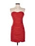 H&M 100% Polyester Red Cocktail Dress Size 8 - photo 1