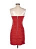 H&M 100% Polyester Red Cocktail Dress Size 8 - photo 2