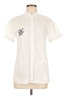 Assorted Brands Ivory Short Sleeve Blouse Size M - photo 1