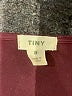 Tiny 100% Cotton Burgundy Long Sleeve Blouse Size S - photo 7