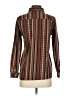 Assorted Brands 100% Polyester Stripes Brown Long Sleeve Blouse Size S - photo 2