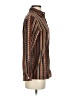 Assorted Brands 100% Polyester Stripes Brown Long Sleeve Blouse Size S - photo 4