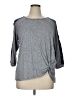retrology Gray 3/4 Sleeve Top Size XL - photo 1