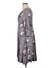 Torrid Floral Gray Casual Dress Size 1X Plus (1) - photo 5