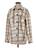 Avec Les Filles Plaid Tan Coat Size S - photo 1