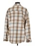 Avec Les Filles Plaid Tan Coat Size S - photo 2