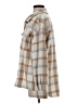 Avec Les Filles Plaid Tan Coat Size S - photo 5
