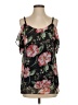 CAbi 100% Polyester Floral Pink Black Sleeveless Blouse Size S - photo 1