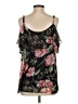 CAbi 100% Polyester Floral Pink Black Sleeveless Blouse Size S - photo 2