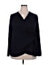 Lane Bryant Black Long Sleeve Blouse Size 18 - 20 Plus - photo 1