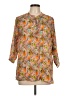 AP.NY Orange 3/4 Sleeve Blouse Size L - photo 1