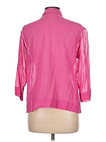 Sigrid Olsen Sport 3/4 Sleeve Button-Down Shirt (view 2)
