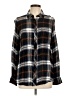 MELLODAY Plaid Black Long Sleeve Button-Down Shirt Size L - photo 1