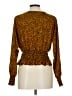 BP. 100% Polyester Gold Yellow Long Sleeve Blouse Size L - photo 2