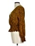 BP. 100% Polyester Gold Yellow Long Sleeve Blouse Size L - photo 5
