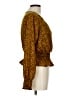 BP. 100% Polyester Gold Yellow Long Sleeve Blouse Size L - photo 4