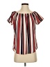Allison Joy 100% Polyester Red Short Sleeve Blouse Size XS - photo 1