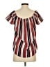 Allison Joy 100% Polyester Red Short Sleeve Blouse Size XS - photo 2