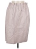 Express 100% Polyurethane Solid Gray Casual Skirt Size M - photo 1