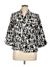 DressBarn Print Black 3/4 Sleeve Blouse Size 14 - 16 - photo 1